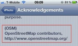 Apple conferma l’utilizzo di OpenStreetMap su iPhoto, bocciato Google Maps